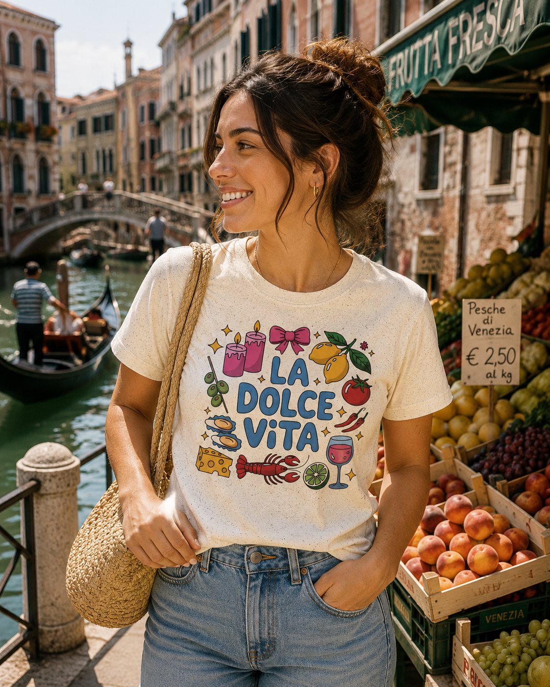 La Dolce Vita  ("The Sweet Life") T-Shirt — Italian Food & Wine Graphic Tee