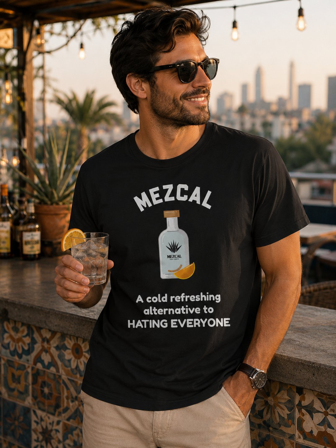 Mezcal T-Shirt — "A cold refreshing alternative to HATING EVERYONE" Funny Tee
