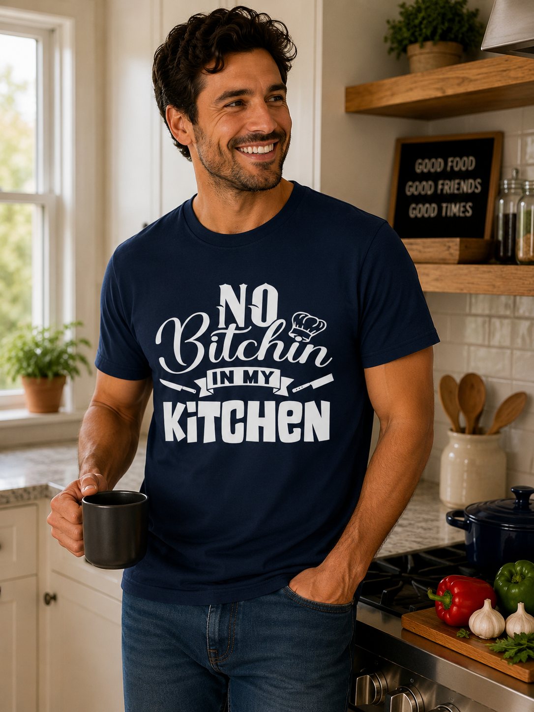 No Bitchin' in My Kitchen T-Shirt — Funny Chef/Cook Tee